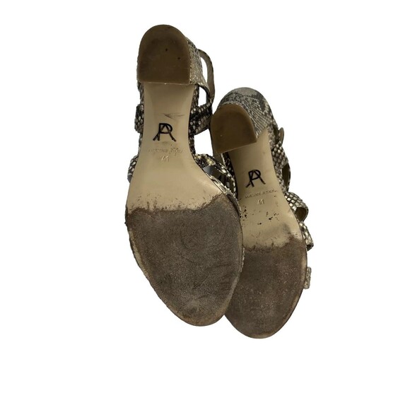 PAUL ANDREW Snakeskin Slingback Block Heel Strapped Heels 41 Handmade Italy 9.5 - Picture 15 of 16